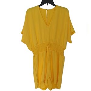 Women's Yellow Romper Size Large